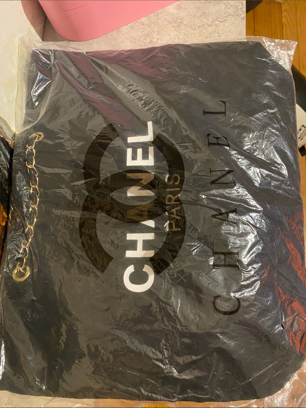 Black Chanel Beauty GWP Canvas Tote Bag - Picture 4 of 6